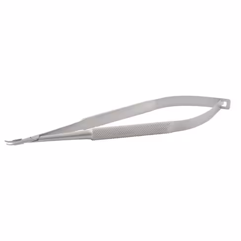 Porte-aiguille de Barraquer - courbe - extrémités mousse - l. totale 131,54 mm - boîte de 10 unités