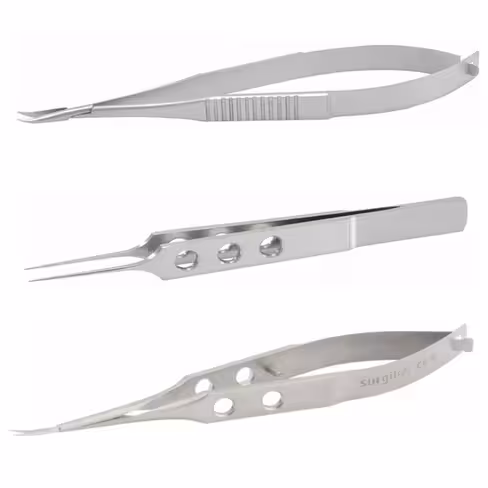 Set suture 3 instruments - porte-aiguille - pince à fil - vannas - boîte de 10 unités