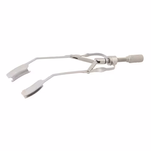 Blépharostat mécanique - anses pleines fines - l. totale 88,4 mm - boîte de 10 unités