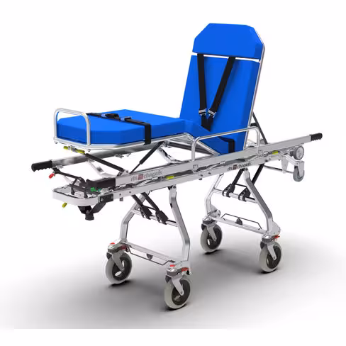 Brancard d ambulance monobloc avec plicature genoux 440 CF Vintage - 4 parties - 55 cm