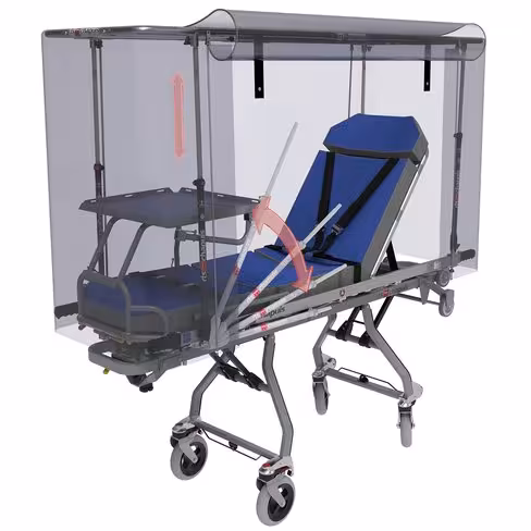 Dispositif de protection et confinement patient/soignant - hauteur réglable