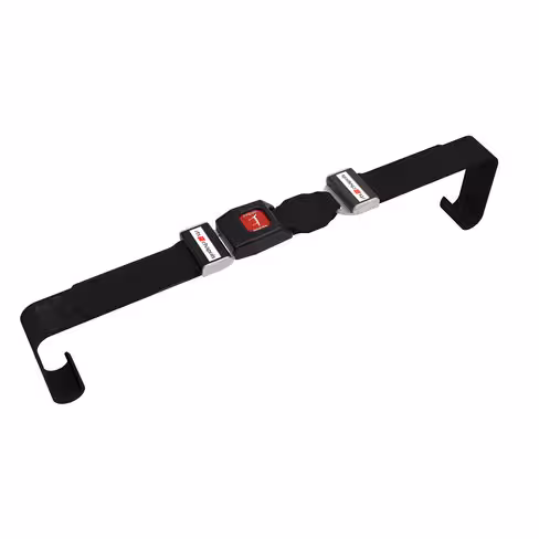 Sangle de maintien patient pour brancard série 900 - noir - boucle métallique pour brancard bi-bloc - l'unité