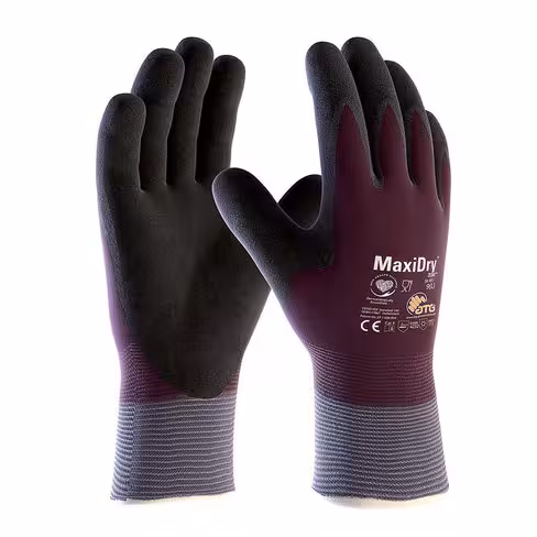 Gant Maxidry Zéro 56-451 - Difac - violet noir - lot de 6 paires -  taille au choix