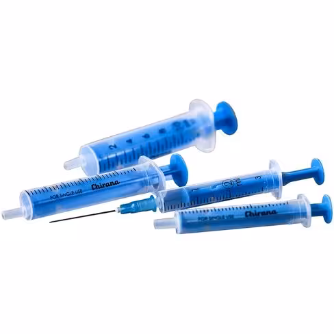 Seringue 20 ml stérile 2 pièces à embout luer excentré division 1 ml x 80