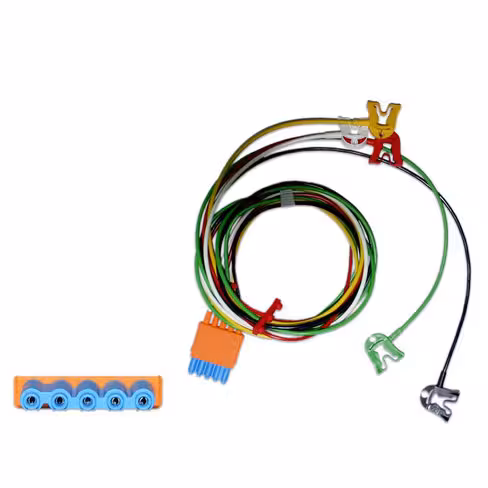 Câble IEC 5 brins à pince blindé - pour moniteur Philips Intellivue - l. 90 cm - 1 unité