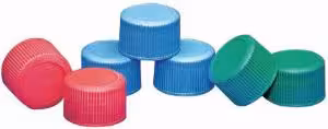 Cap vissé antifuite en PP blanc, 20-410, sans joint x 72