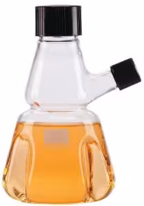 Fiole de trypsination verseur, 700 mL, verre boro de Type I, cap 51-400, joint caoutchouc blanc x 1