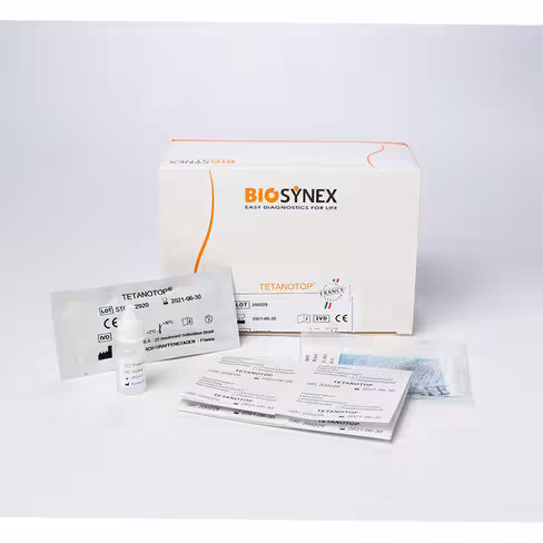 TETANOTOP _Test rapide de détection des anticorps antitoxique tetanique_20 tests par boite