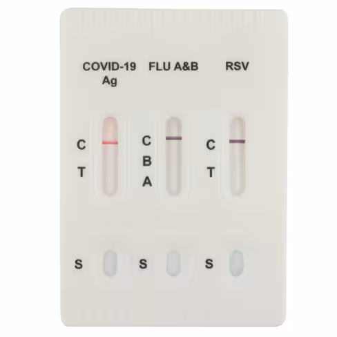 COMBO FLU COVID RSV BSS_Test rapide pour antigènes du SARS-CoV- 2, virus Influenza A et B, et RSV _25 tests par