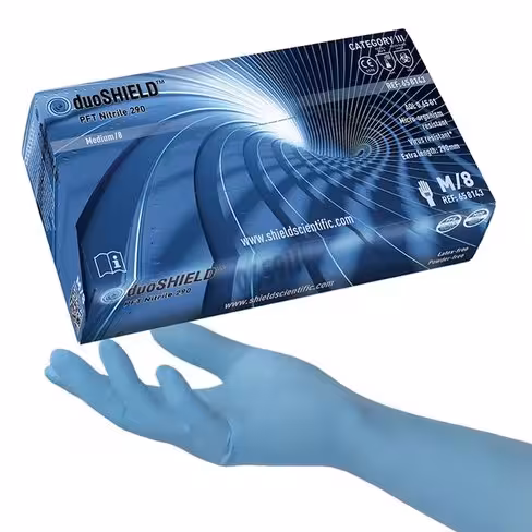 Gant duoshield pft nitrile 290 taille 8/m x 100