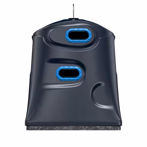 Colonne aérienne d'apport volontaire Volcano pour papier - 3 m3 - préhension simple crochet