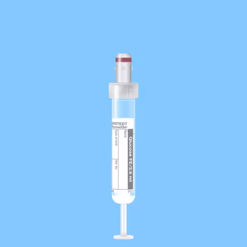 Tube S-MONOVETTE 2,6 ml Glycémie Ø 13 mm bouchon gris étiquette x 500