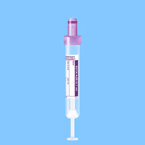 Tube S-MONOVETTE 2.7ml EDTA K2 Ø13 mm bouchon mauve x 500