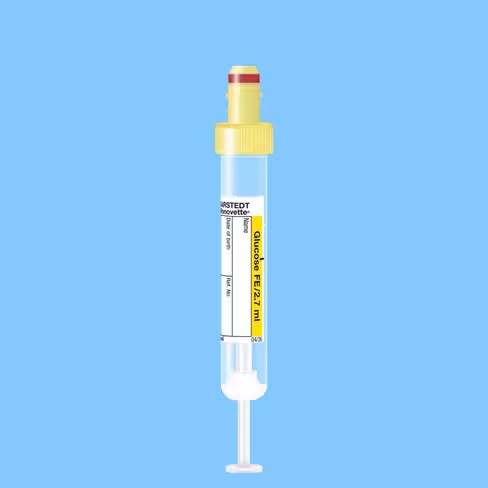 Tube S-MONOVETTE 2,7 ml Glycémie Ø 13 mm bouchon jaune x 500
