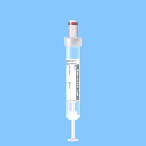 Tube S-MONOVETTE 2,7 ml Glycémie Ø 13 mm bouchon gris x 500