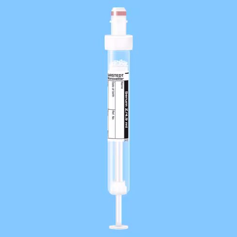 Tube S-MONOVETTE 4,9 ml sérum Ø 13 mm bouchon blanc étiquette x 500