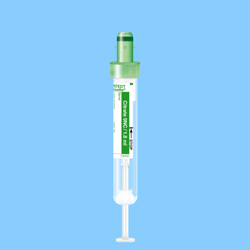 Tube S-MONOVETTE 1.8ml Citrate-Coag Ø 13 mm bouchon vert x 500