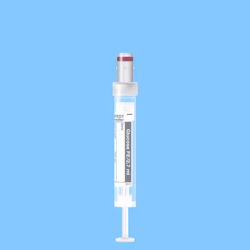 Tube S-MONOVETTE 2,7 ml Glycémie Ø 11 mm bouchon gris étiquette x 500