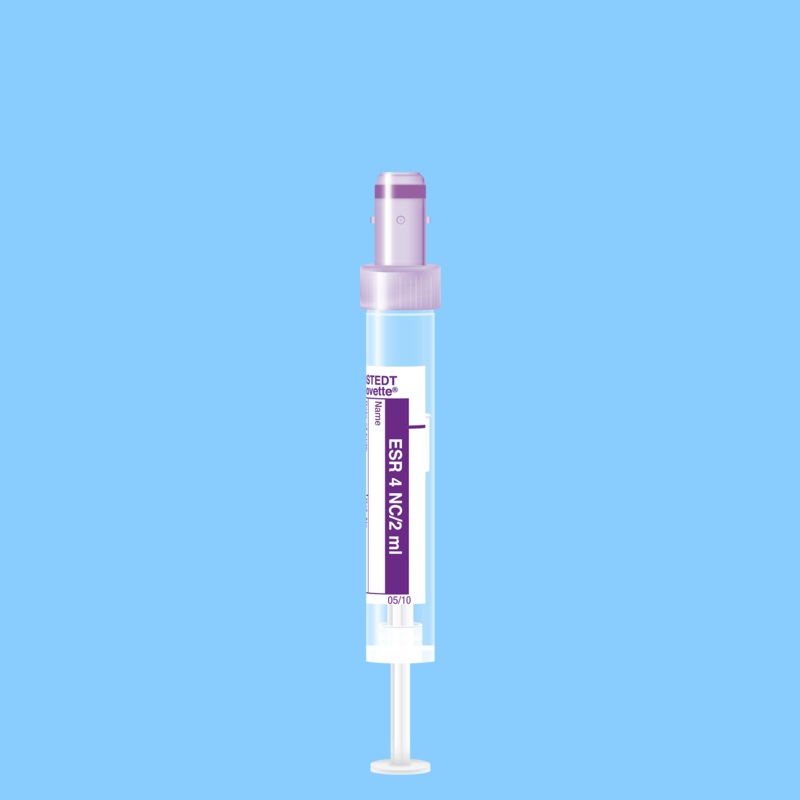 Tube S-MONOVETTE 2 ml Citrate VS Ø 11 mm bouchon mauve étiquette x 500