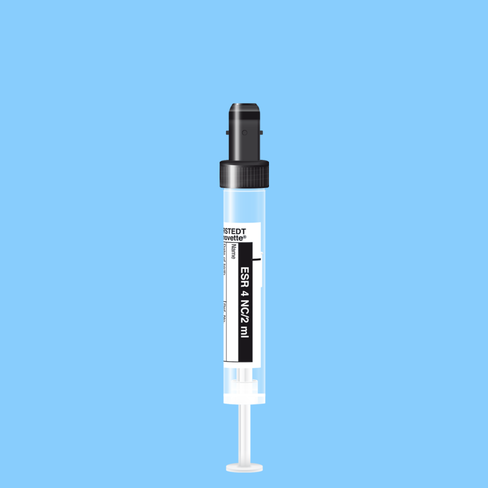 Tube S-MONOVETTE 2 ml Citrate VS Ø 11 mm bouchon noir étiquette x 500