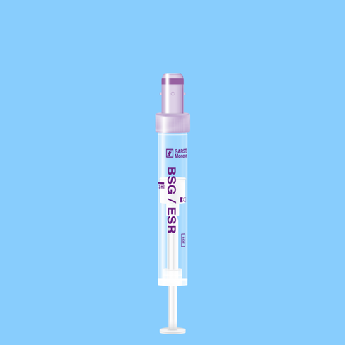 Tube S-MONOVETTE 2 ml Citrate VS Ø 11 mm bouchon mauve étiquette plastique x 500