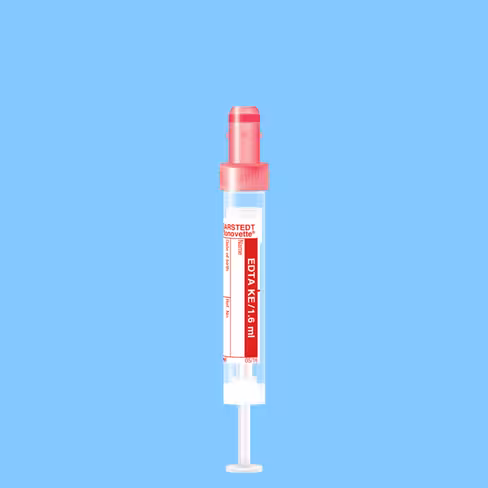 Tube S-MONOVETTE 1,6 ml EDTA K3 Ø 11 mm bouchon rouge X 500