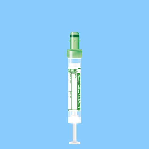 Tube S-MONOVETTE 3 ml Citrate-Coag Ø 11 mm bouchon vert étiquette x 500
