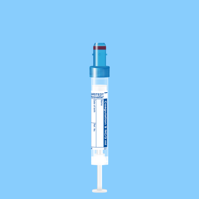 Tube S-MONOVETTE 3 ml Citrate-Coag Ø 11 mm bouchon bleu étiquette x 500