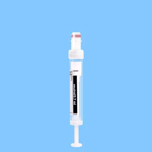 Tube S-MONOVETTE 2,7 ml sans additif Ø 11 mm bouchon blanc étiquette x 500
