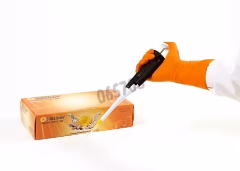 Gant SHIELDskin orange nitrile 260 mm taille 9/L x 90