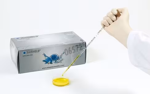 Gant duoshield latex lps 240 faible poudrage taille 8-9 l x 100