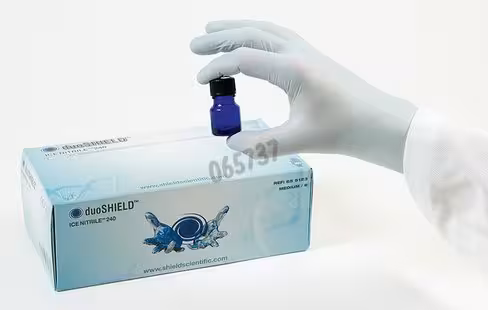 Gant duoshield ice nitrile 240 sans poudre taille 7-8 M x 100