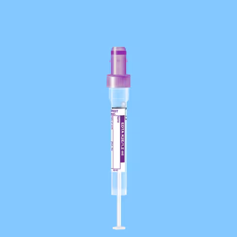 Tube S-MONOVETTE 1,2 ml EDTA K2,Ø 8 mm bouchon mauve x 500