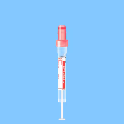 Tube S-MONOVETTE 1,2 ml EDTA K3 Ø 8,5 mm bouchon rouge étiquette x 500