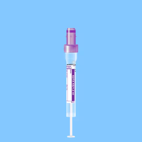 Tube S-MONOVETTE 1,2 ml EDTA K3 Ø 8,5 mm bouchon mauve étiquette x 500