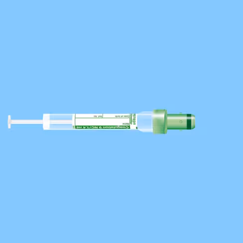 Tube S-MONOVETTE 1,4 ml Citrate-Coag Ø 8,5 mm bouchon vert étiquette x 500