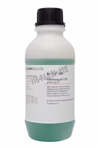 Solution tampon pH 7.00 avec code couleur (vert) (traçable au SRM de NIST) chemsolute 1L