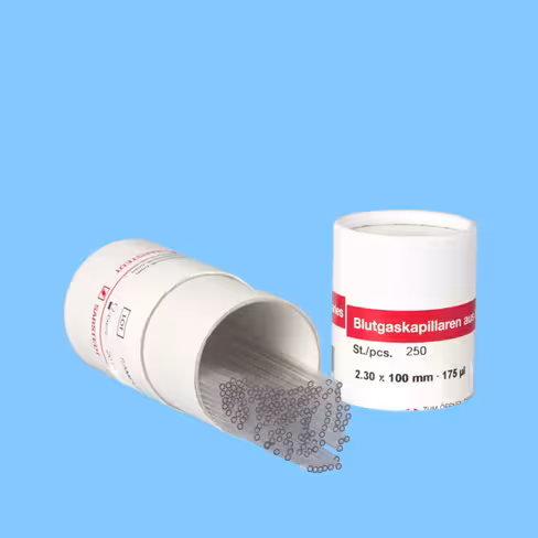 Capillaire PET 175 µl pour gaz du sang x 200