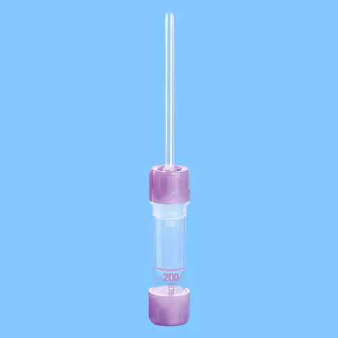 Microvette 200 EDTA K3 200 µl fond rond bouchon mauve x 1000