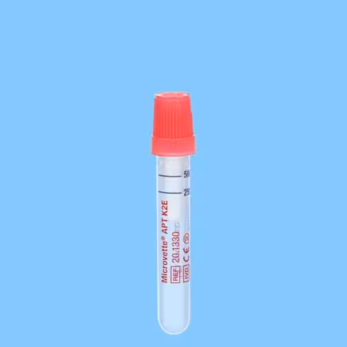 Microvette APT 500, EDTA K2, 500 µl, bouchon rouge, code EU