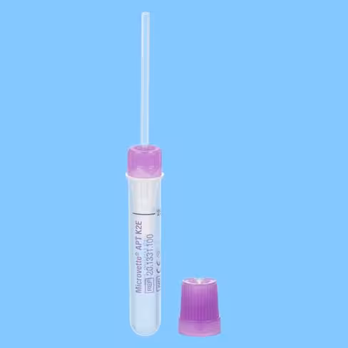 Microvette APT 250, EDTA K2°, 250 µl, à capillaire, bouchon mauve,