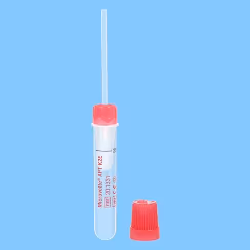 Microvette APT 250, EDTA K2°, 250 µl, à capillaire, bouchon rouge,