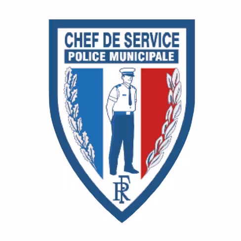 Ecusson plastifié - RF PM Chef de service