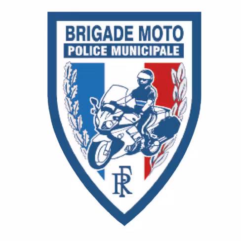 Ecusson plastifié - RF PM Brigade moto