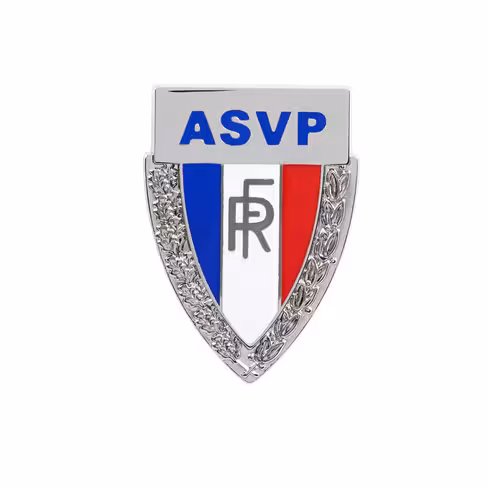 Insigne de casquette RF ASVP - métallique