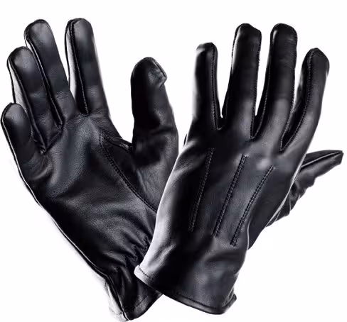 Gants de cérémonie - cuir - noir - la paire