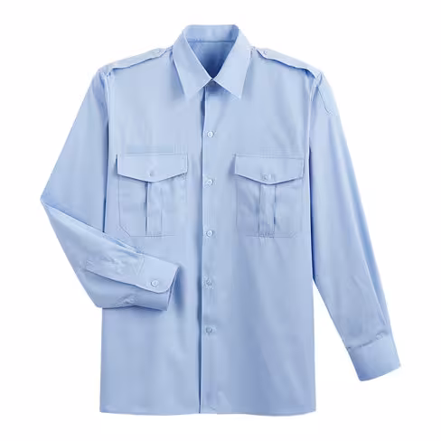 Chemise bleu ciel service hiver - homme