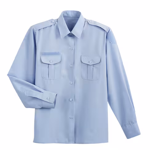 Chemise bleu ciel service hiver - femme