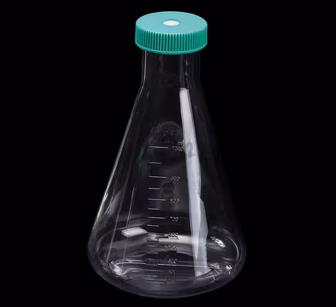 Erlenmeyer PC 1l bouchon filtrant stérile unitaire x 4