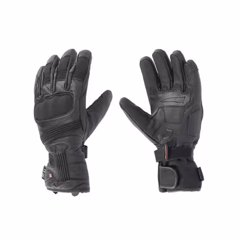 Gants de moto - cuir - noir - la paire